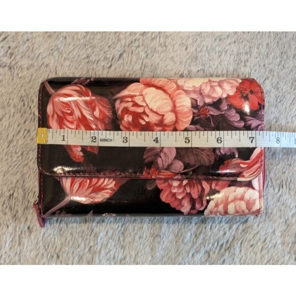 Vtg Safekeeper Zip Around Wallet Organizer Pink Floral Checkbook Picture Windows - Picture 10 of 12